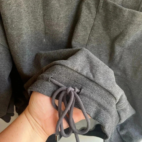 Nap Loungewear Drawstring Hem Cotton Sweatshirt - Picture 10 of 12